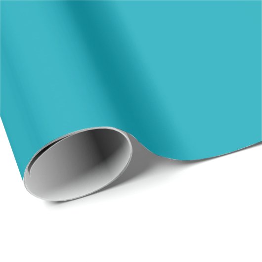 Solid Aqua Blue Wrapping Paper / Gift Wrap Cadeaupapier (Rol Hoek)