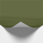 Solid Army Green Cadeaupapier (Hoek)