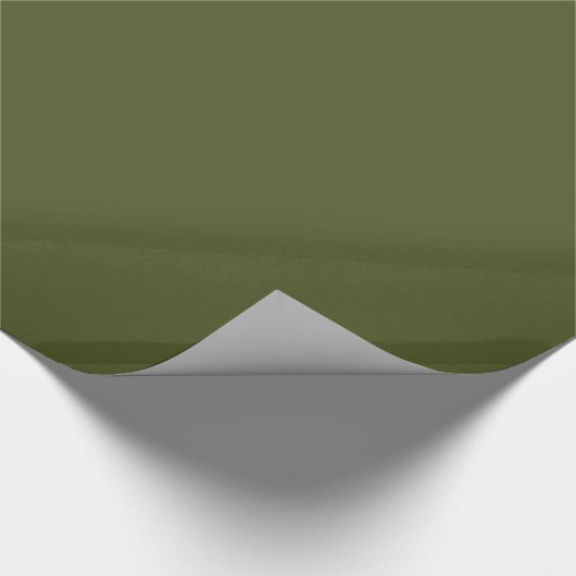 Solid Army Green Cadeaupapier (Hoek)