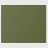 Solid Army Green Cadeaupapier (Vlak)