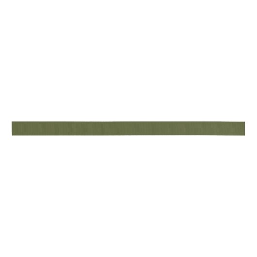 Solid Army Green Grosgrain Lint (Voorkant)