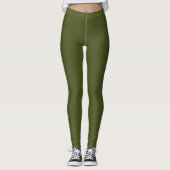 Solid Army Green Leggings (Voorkant)