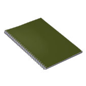 Solid Army Green Notitieboek (Rechterzijde)