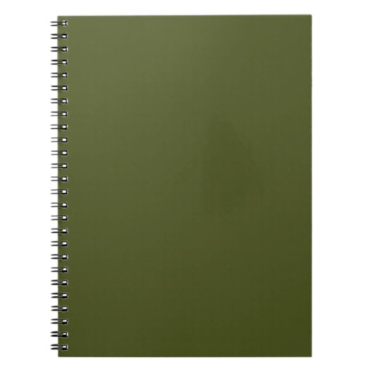Solid Army Green Notitieboek (Voorkant)