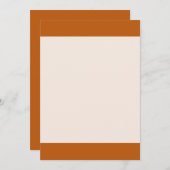 Solid Autumn Oranje kleur (Voorkant / Achterkant)