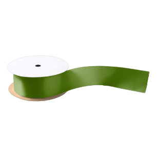 Solid Avocado Green Satijnen Lint