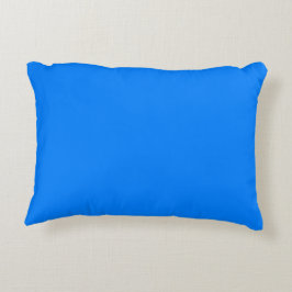 Solid Azure Blue Accent Kussen
