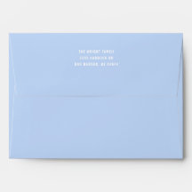 Solid Baby Blue Envelop