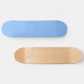 Solid Baby Blue Skateboard (Horizontaal)