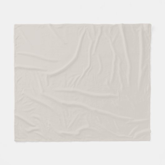 Solid Beige  Fleece Deken (Voorkant (Horizontaal))