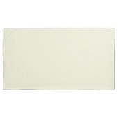 Solid Beige King Pillow Hoesje voor moderne kamers Kussensloop (Voorkant-Links)