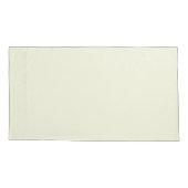 Solid Beige King Pillow Hoesje voor moderne kamers Kussensloop (Achterkant-Links)