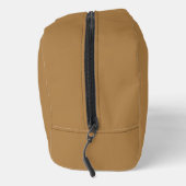 Solid Beige Monogram Naam Tekst Eenvoudig Voor Hem Toilettasje (Rechts)