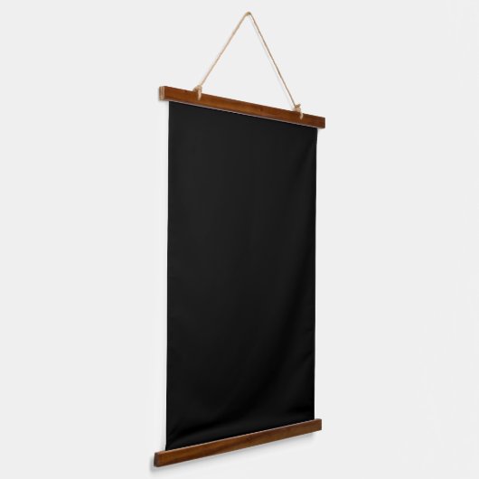 Solid Black 26"x36" Vertical Hangend Wandkleed (Gebogen)
