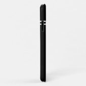 Solid black, aangepast monogram initiaal, foto Case-Mate iPhone case (Achterkant/rechts)