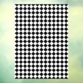 Solid Black and White Chevron Pattern Raamsticker (Vel 3)