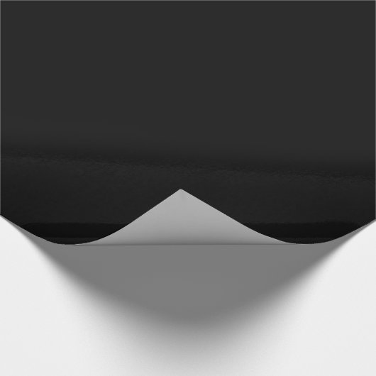 Solid Black Block Color Cadeaupapier (Hoek)