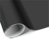 Solid Black Cadeaupapier (Rol Hoek)