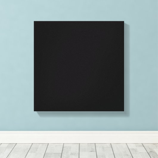 Solid Black Canvas Afdruk (Insitu (Houten vloer))