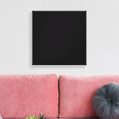 Solid Black Canvas Afdruk (Insitu (Woonkamer))