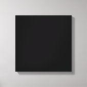 Solid Black Canvas Afdruk (Voorkant)