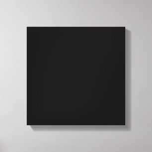 Solid Black Canvas Afdruk