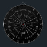 Solid Black dartboard Dartbord<br><div class="desc">Koel een minimalistisch stevig zwart kleurenbord. Ontworpen in Washington State, VS voor je plezier. Bedankt voor de ondersteuning van onafhankelijke artiesten!</div>