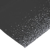 Solid Black en Silver Glitter | Tafelteller Korte Tafelloper (Hoek)