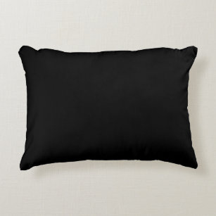 Solid Black en White Accent Pillow Decoratief Kussen