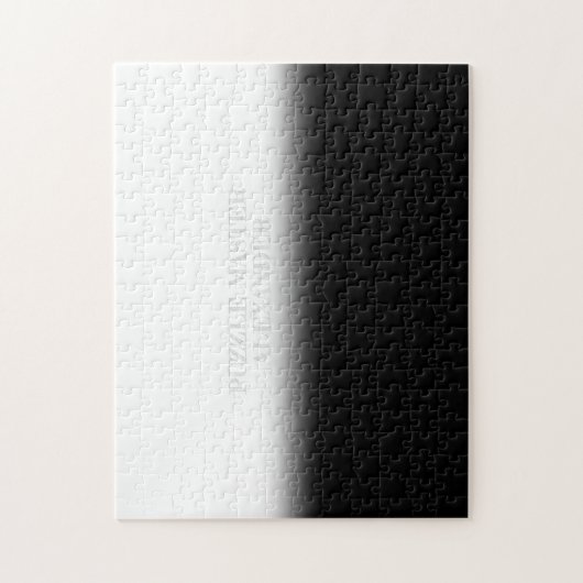 Solid Black en White Secret Message Persoonlijk Legpuzzel (Verticaal)