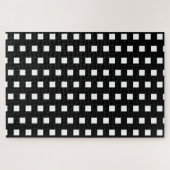 Solid Black en White Squares moeilijk Legpuzzel (Horizontaal)