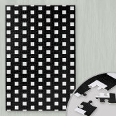 Solid Black en White Squares moeilijk Legpuzzel