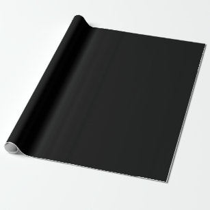 Solid Black en White Wrapping Paper / Gift Wrap Cadeaupapier
