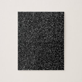 Solid Black Glitter Legpuzzel