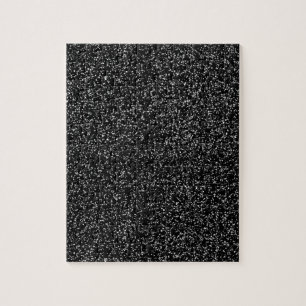 Solid Black Glitter Legpuzzel