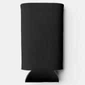 Solid Black kleur Seltzer Blikjeskoeler (Achterkant)