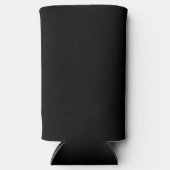 Solid Black kleur Seltzer Blikjeskoeler (Voorkant)