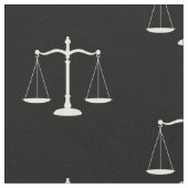 Solid Black Law Scales Fabric Stof (Close Up)