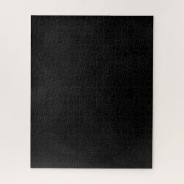 Solid Black met donkergrijze geometrische illusie Legpuzzel