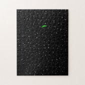 Solid Black met ufo-vliegende schokken moeilijk Legpuzzel (Verticaal)