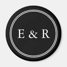 Solid Black met witte bruiloft Detail