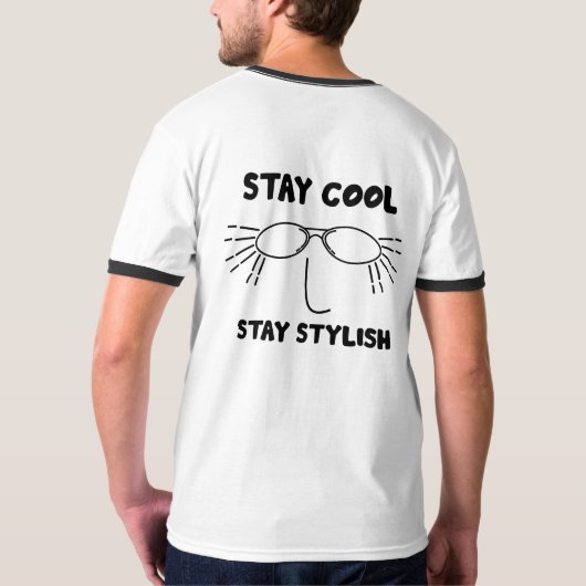 Solid Black Minimalist T-Shirt | Plain & Simple Ba (Achterkant)