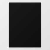 Solid Black Partial Transparent Design Raamsticker (Vel)
