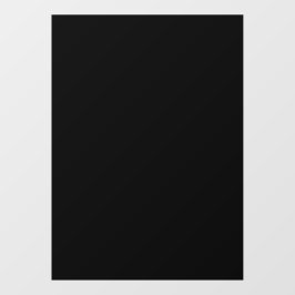 Solid Black Partial Transparent Design Raamsticker