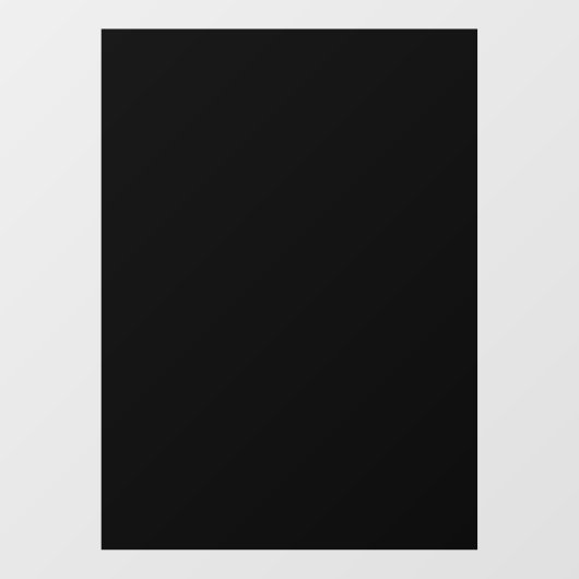 Solid Black Partial Transparent Design Raamsticker (Vel)