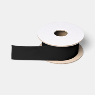 Solid Black Satijnen Lint