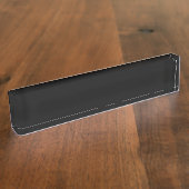 SOLID BLACK (totale kleurkleur, kerel!) ~ Naambordje (Zijkant)