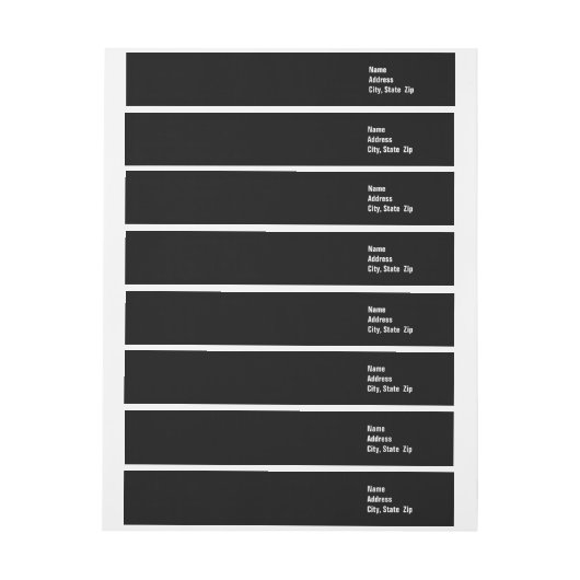 Solid Black ~ White-tekst (Vel)