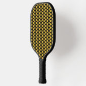 Solid Black with Metallic Gold Dot Style Pickleball Paddle (Links)