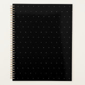 Solid Black with White Dot Style Planner (Voorkant)